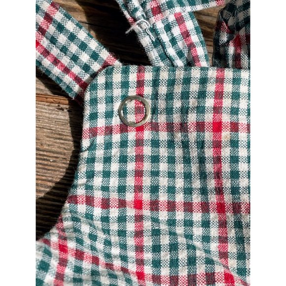 Vintage 1950s Toddler Gingham check Cotton Overalls Sears 2/3T? - Picture 3 of 13